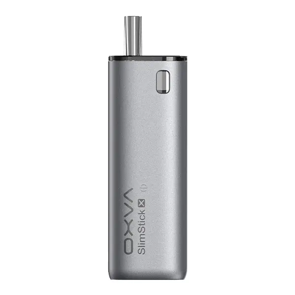 Oxva Slimstick X Pod Kit in Silber-Grau – schlankes Pod-System Seitenansicht