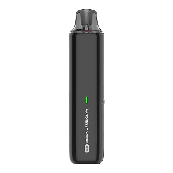 Vaporesso Vibe SE Pod Kit in Schwarz – schlankes Pod-System von vorne