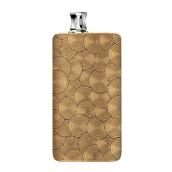 DotMod dotPod Max Kit Ripple Edition in Gold-Bronze mit Wellenmuster-Gravur, Seitenansicht