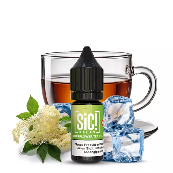 SiC! Salts - Elderflower Tea Ice - 10ml Nikotinsalz-Liquid SiC! Salts - Elderflower Tea Ice - 10ml Nikotinsalz-Liquid