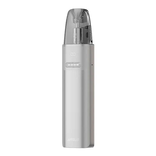 VooPoo Argus G4 Mini Pod Kit in Silber, schlankes Pod-System, Seitenansicht