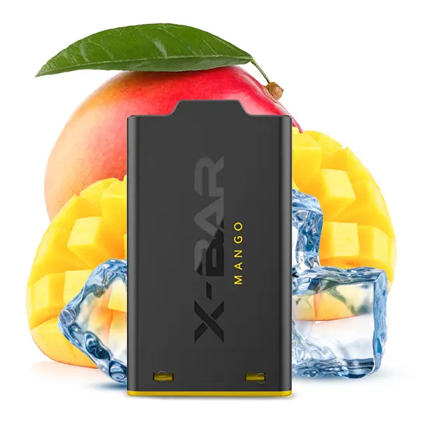 1x X-Shisha by X-Bar Prefilled Pod - Ice Mango 0mg/ml