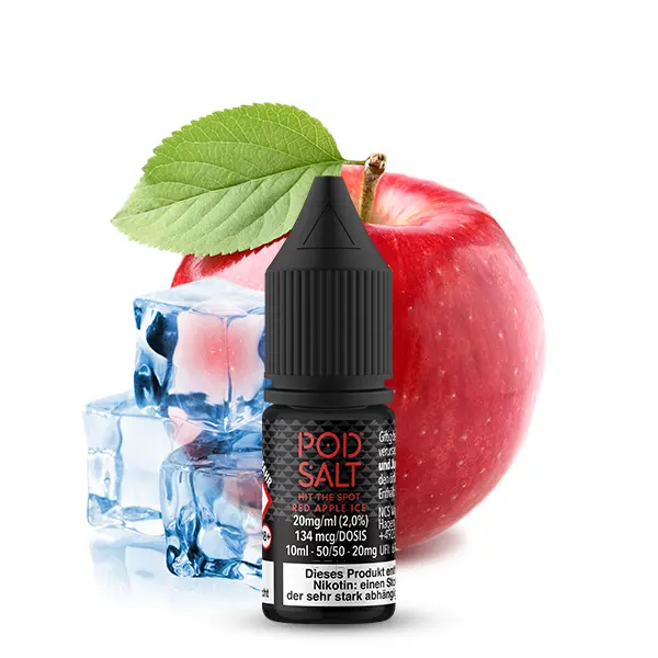 PodSalt - Red Apple Ice - 10ml Nikotinsalz-Liquid