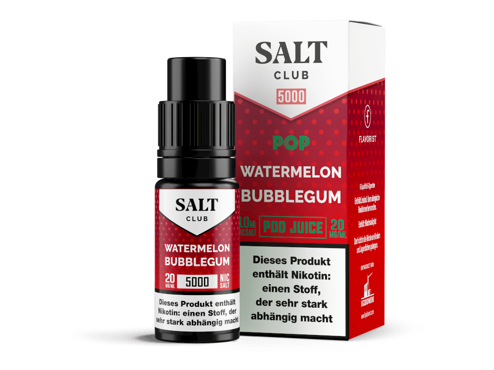 5000 - Watermelon Bubblegum - 10ml Nikotinsalz-Liquid