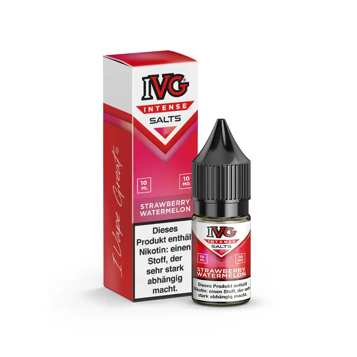 neu-ivg-intense-salts-strawberry-watermelon-nikotinsalz-10ml-10mg-ml-steuerware.png IVG Intense Salts Strawberry Watermelon 10ml Nikotinsalz-Liquid – rote Verpackung und Flasche