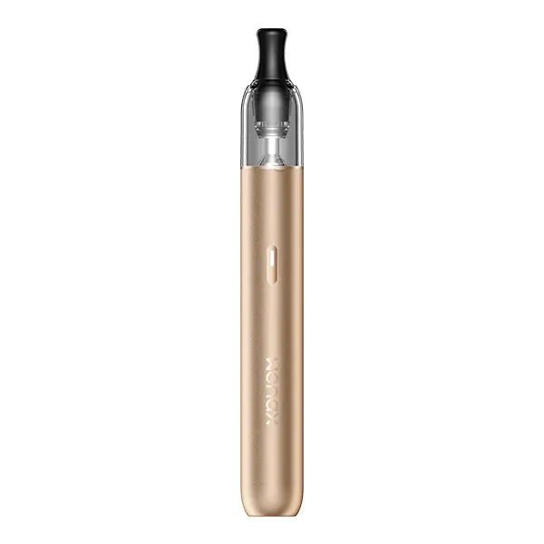 GeekVape Wenax M2 Pod Kit in Gold – schlanker Stift-Akkuträger mit transparentem Pod, Frontansicht