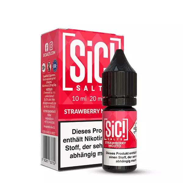 SiC! Salts - Strawberry Mojito - 10ml Nikotinsalz-Liquid