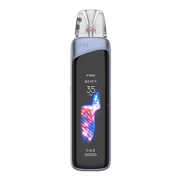 uwell-caliburn-g4-pro-pod-kit-5.jpg Uwell Caliburn G4 Pro Pod Kit in Blau mit OLED-Display und transparentem Pod, Frontansicht
