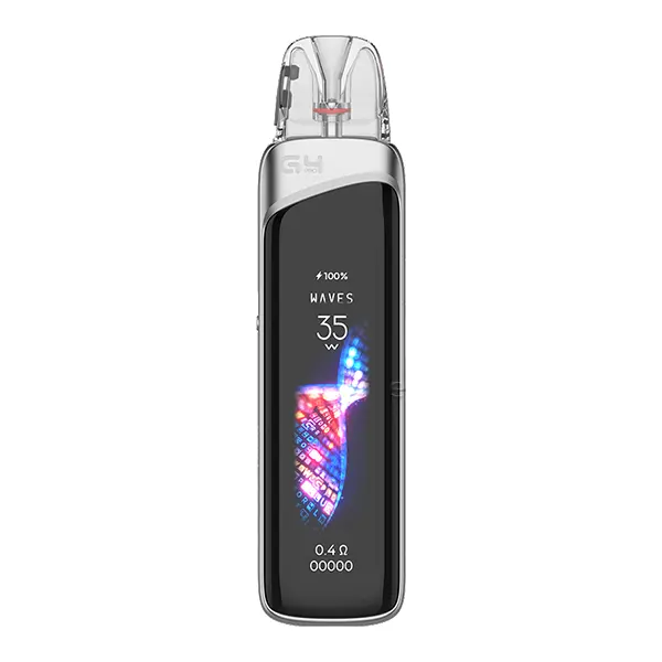 uwell-caliburn-g4-pro-pod-kit-2.jpg Uwell Caliburn G4 Pro Pod Kit in Schwarz mit OLED-Display und transparentem Pod, Frontansicht