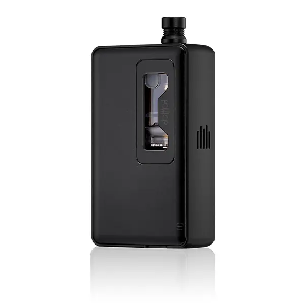 DotMod dotAIO V3 Kit in Schwarz, Rückansicht mit transparentem Tank-Fenster