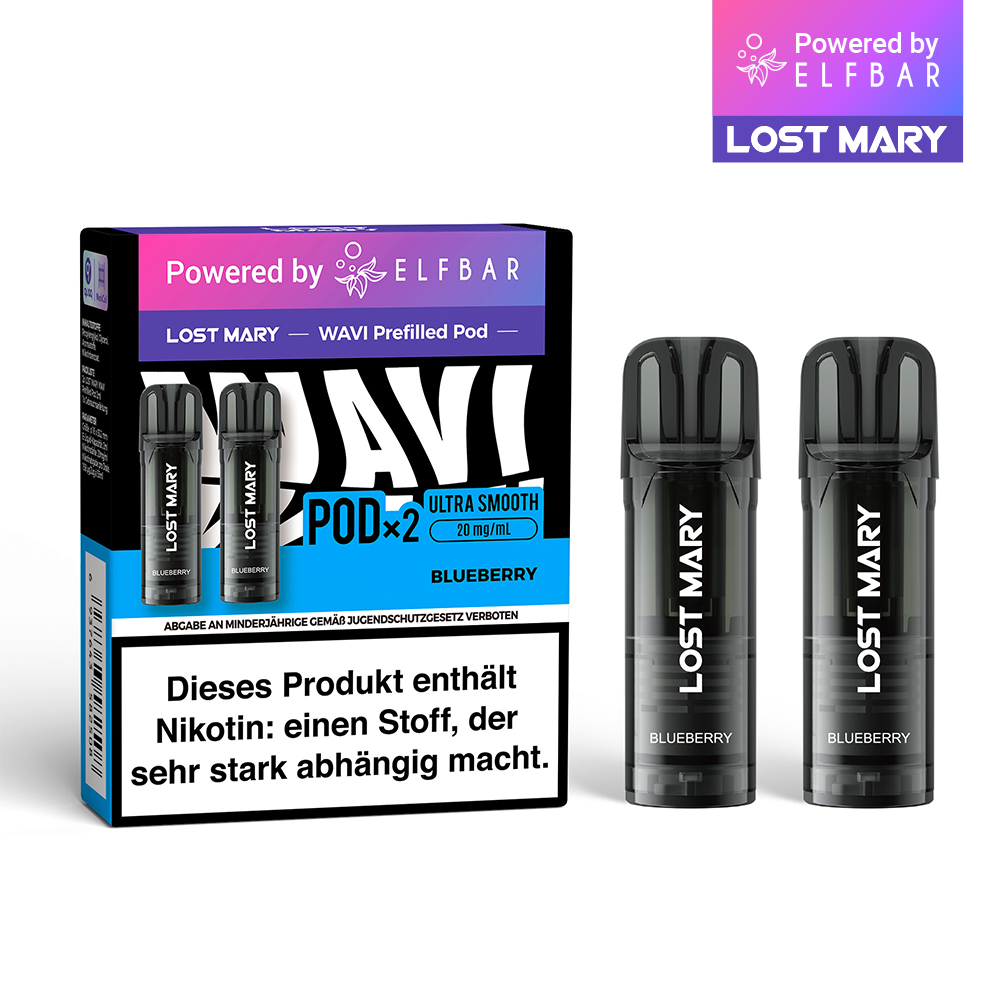 2x Lost Mary Wavi Pod - Blueberry