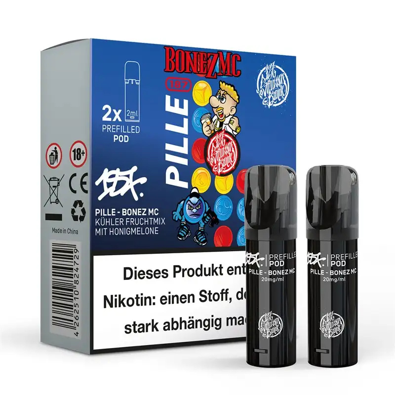 2x 187 Strassenbande Prefilled Pod - Pille - Bonez MC 20mg/ml