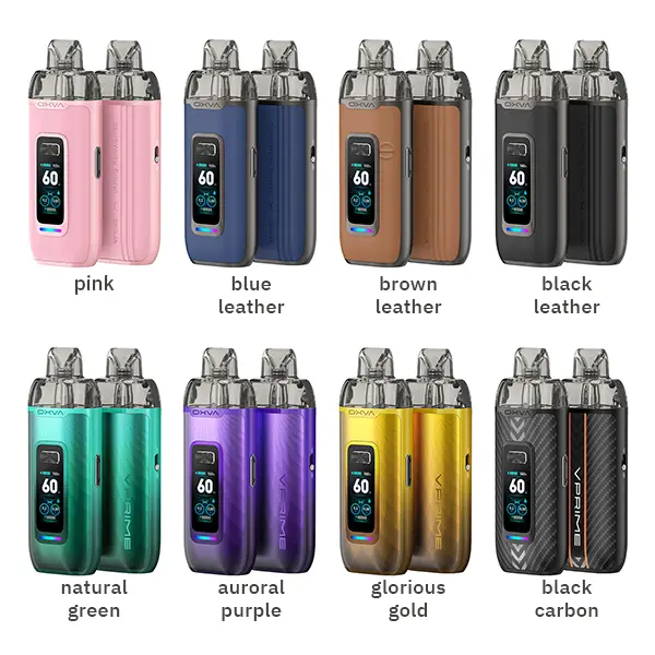 oxva-vprime-pod-kit-26.jpg Oxva VPrime Pod Kit in allen 8 Farben: Pink, Blau, Braun, Schwarz, Grün, Lila, Gold und Carbon