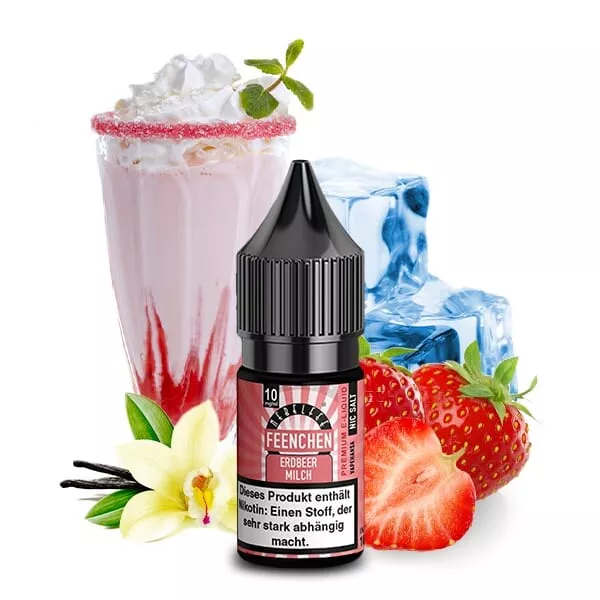 Erdbeermilch Feenchen - 10ml Nikotinsalz-Liquid Erdbeermilch Feenchen - 10ml Nikotinsalz-Liquid