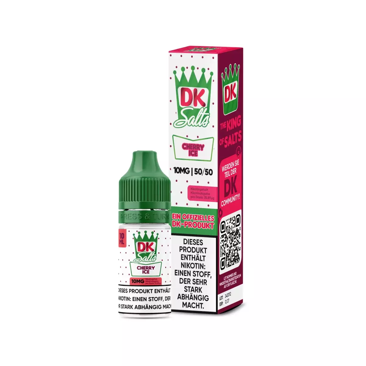 DK Salze - Cherry Ice - 10ml Nikotinsalz Liquid DK Salze - Cherry Ice - 10ml Nikotinsalz Liquid