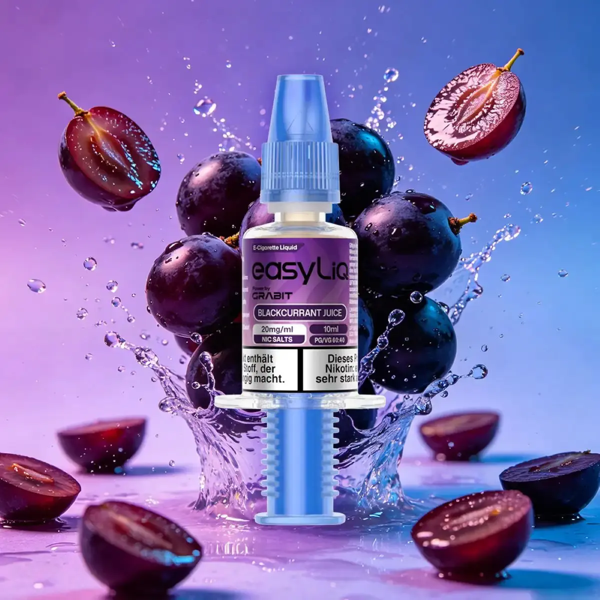 easyLIQ Blackcurrant Juice - 10ml Nikotinsalz-Liquid