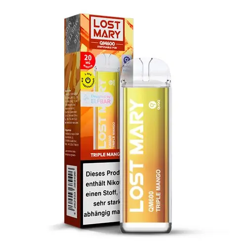 Lost Mary - QM600 Einweg E-Zigarette - Triple Mango 20mg/ml