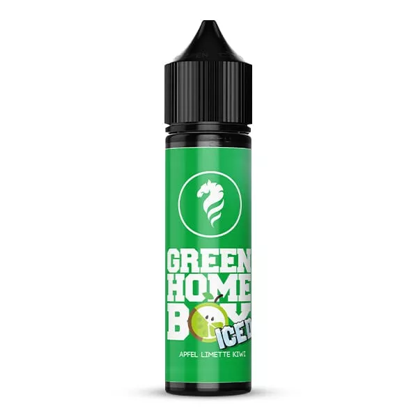 Classicdampf Green Homeboy Iced Longfill 60ml Flasche mit grünem Etikett und Eiswürfel-Motiv