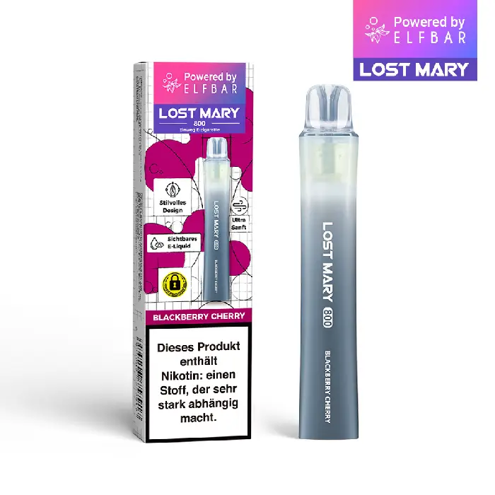 Lost Mary - 800 Einweg E-Zigarette - Blackberry Cherry