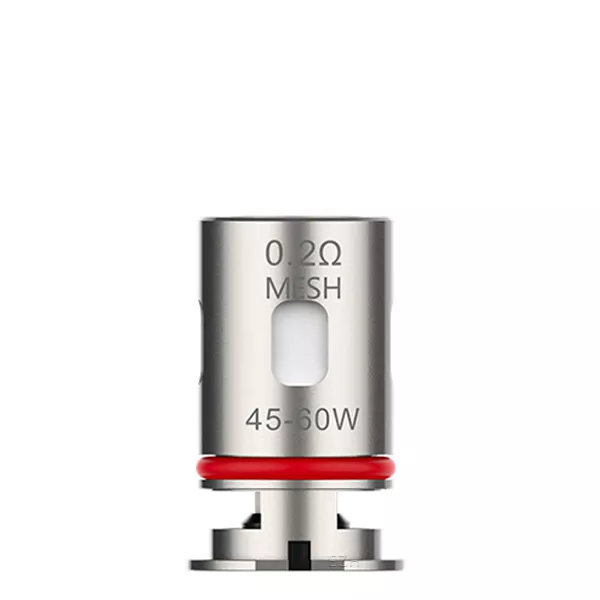 Vaporesso GTX Mesh Verdampferkopf 0,2 Ohm, 45–60W – einzelner Coil in Silber-Rot