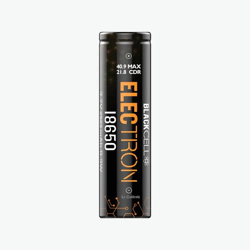1x Black Cell - Electron 18650 Akku - 21.8A (40.9A) / 2523mAh
