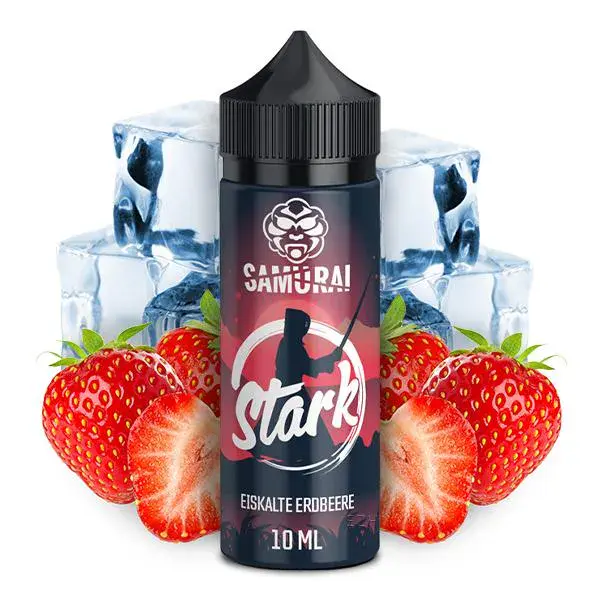samurai-vaping-stark-2_600x600 Samurai Vaping Stark Longfill 10ml – schwarze Flasche mit Erdbeeren und Eiswürfeln