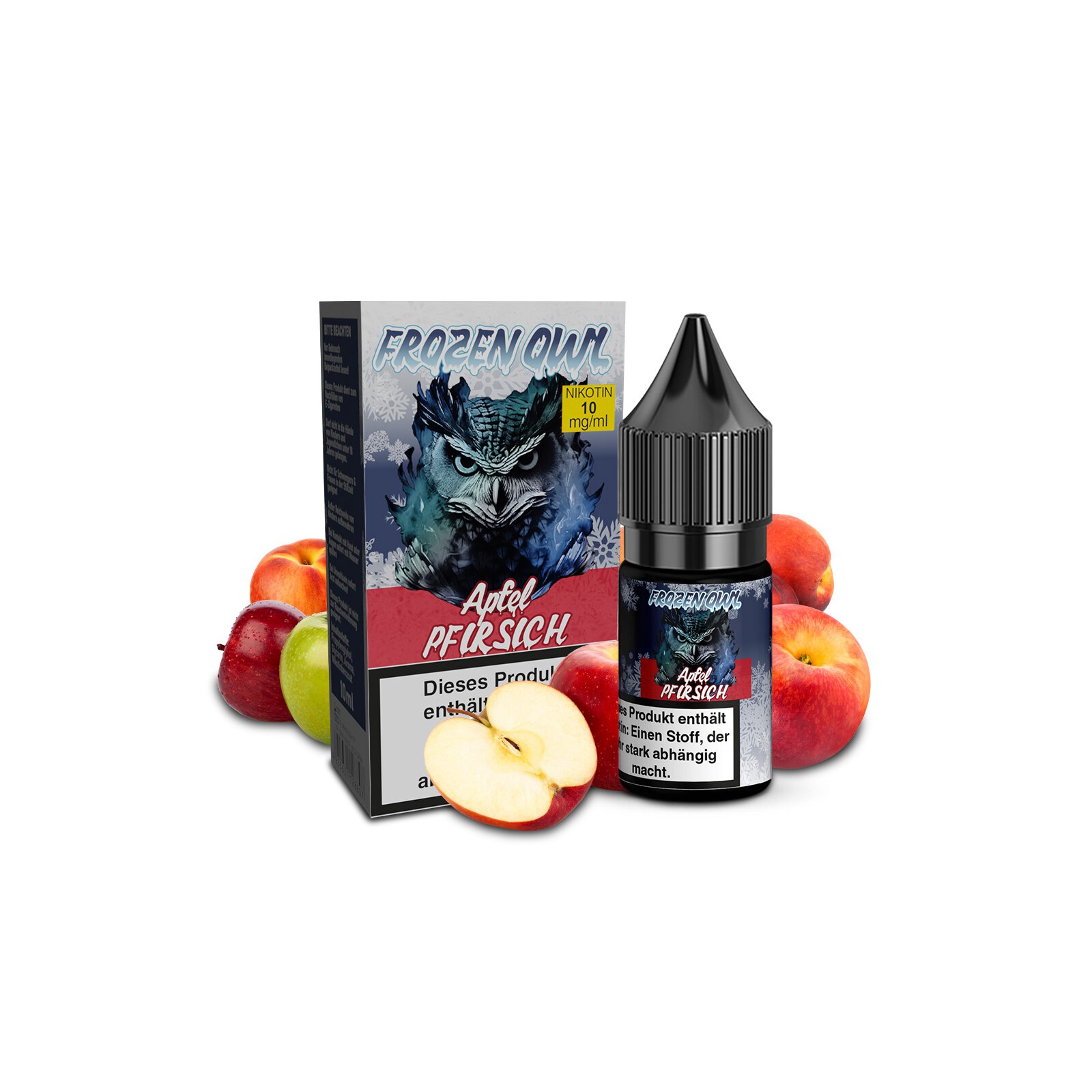 Apfel Pfirsich - 10ml Nikotinsalz-Liquid 