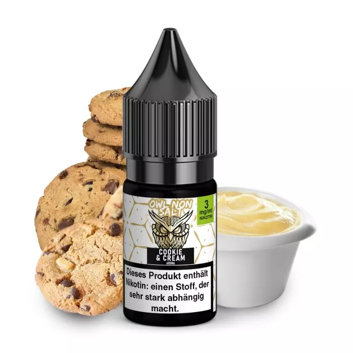 OWL Non-Salt - Cookie & Cream - 10ml Liquid