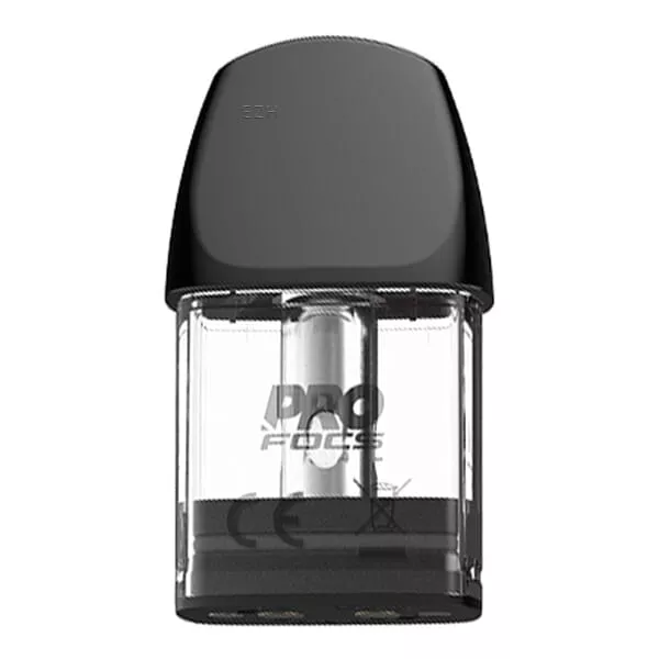Uwell Caliburn A2 Ersatz-Pod 2ml, transparenter Pod mit schwarzem Mundstück, Einzelansicht