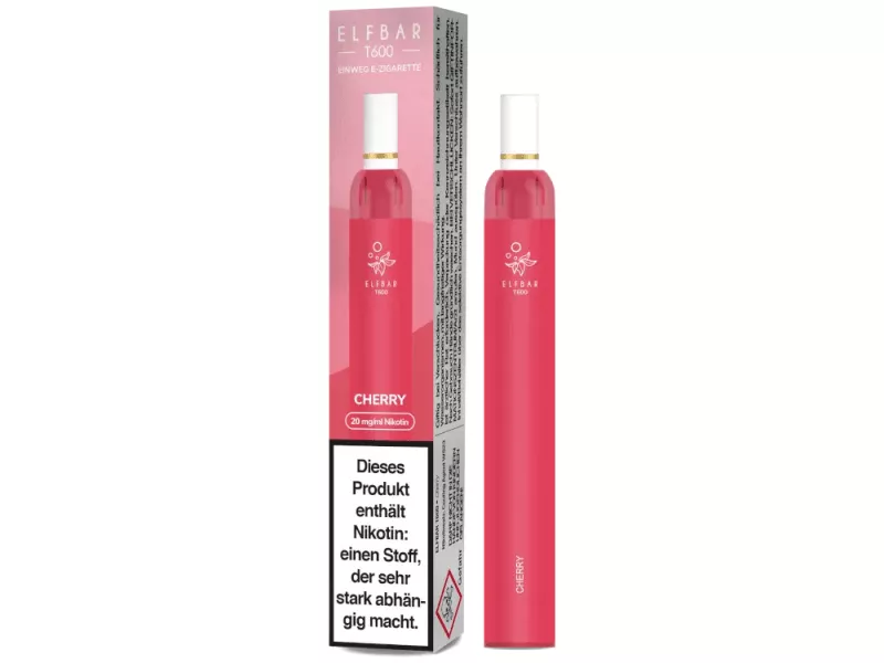 Elfbar T600 Einweg E-Zigarette - 20mg/ml Cherry