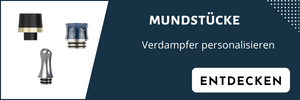 Mundstücke/Driptips. Bei Verlust oder Personalisierung deiner E-Zigarette perfekt geeignet.