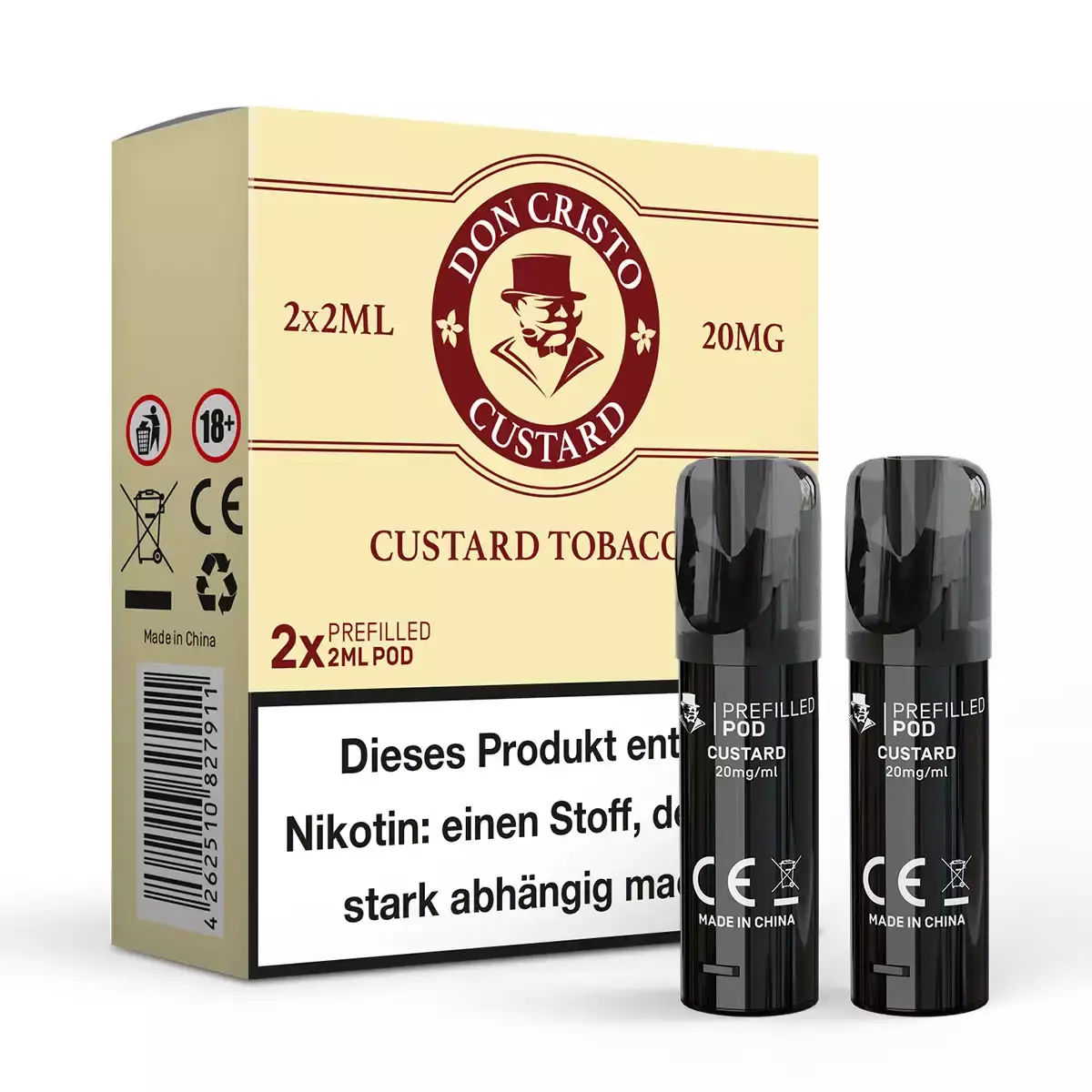 2x Don Cristo - Prefilled Pod - Custard