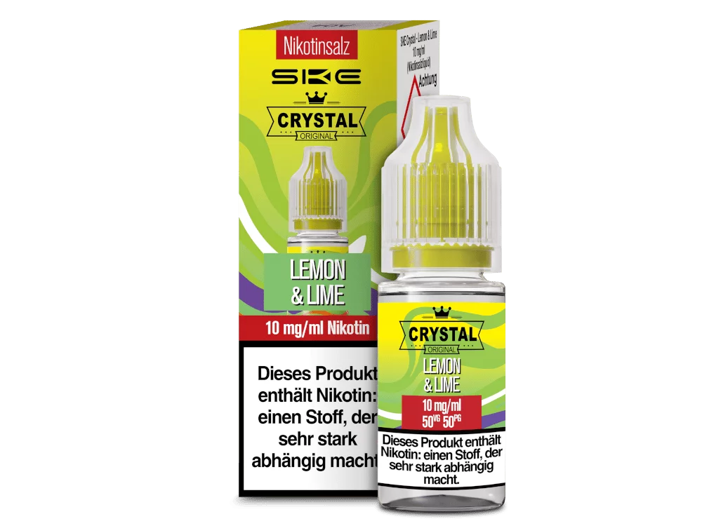 Crystal - Lemon & Lime - 10ml Nikotinsalz-Liquid