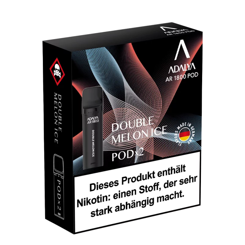 2x Adalya AR1800 Prefilled Pod - Double Melon Ice