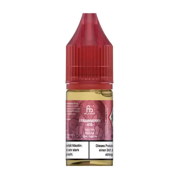 RandM Tornado - Strawberry Ice - Nikotinsalz - 10ml -....jpg Fumot Strawberry Ice Nikotinsalz-Liquid 10ml Flasche mit rotem Etikett, Einzelflasche freigestellt