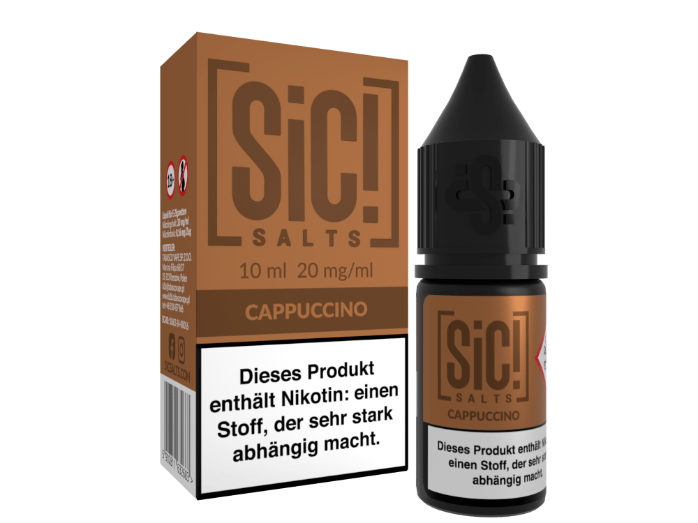 SiC! Salts - Cappuccino - 10ml Nikotinsalz Liquid