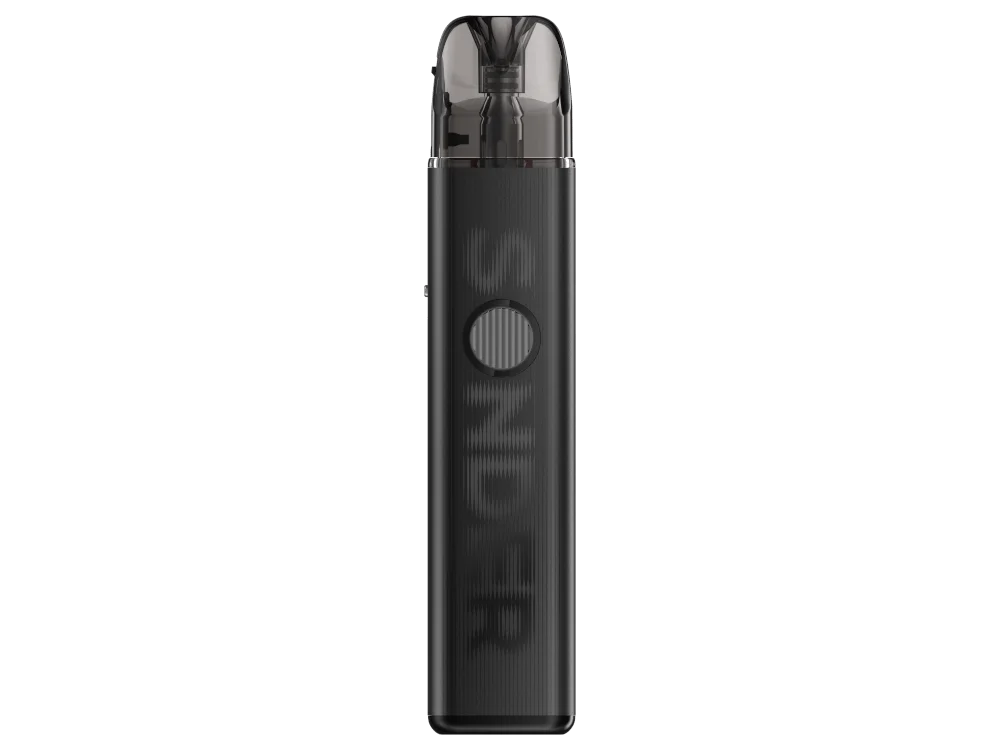GeekVape Sonder Q3 Pod Kit in Schwarz, schlankes Design mit aufgestecktem Pod, Frontansicht