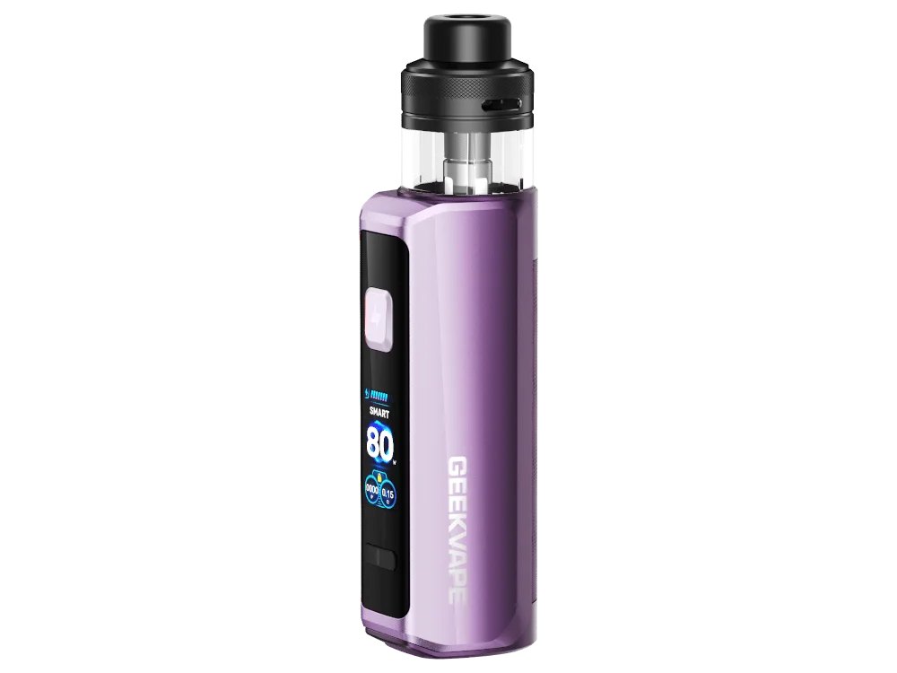geekvape_aegis_force_kit_iris-purple_1000x750.png GeekVape Aegis Force E-Zigaretten Set in Violett, Box-Mod mit Verdampfer, seitliche Ansicht