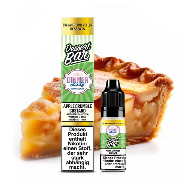 Apple-Crumble-Custard-nikotinsalz-1.jpg Apple Crumble Custard - 10ml Nikotinsalz-Liquid