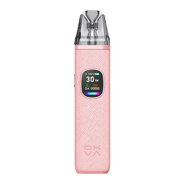 Oxva Xlim Pro 2 Kit in Rosa mit farbigem Display und transparentem Pod, Vorderansicht