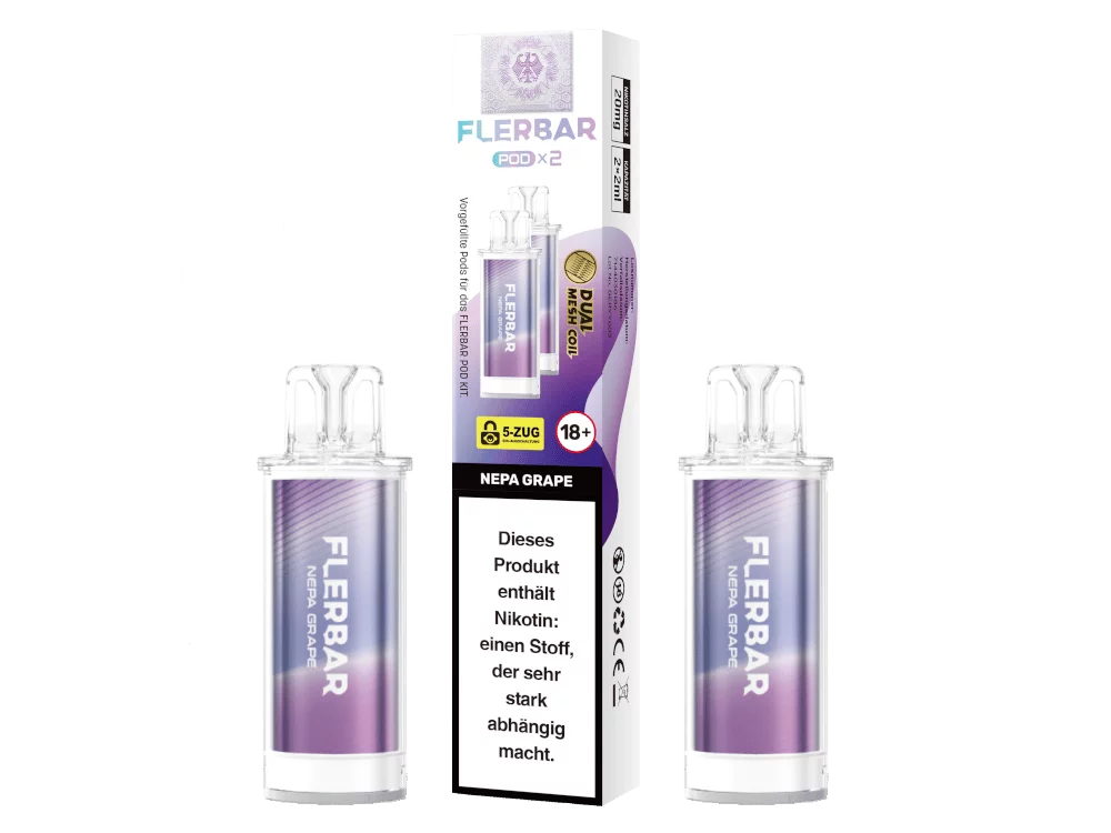 2x Flerbar - Prefilled Pod - Nepa Grape