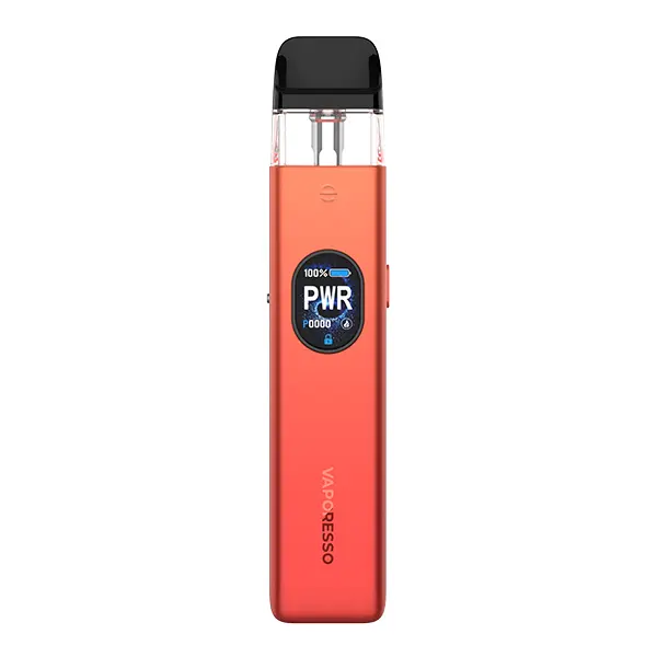 Vaporesso Xros 5 Pod Kit in Rot – schlankes Pod-System mit rundem Display und eingelegtem Pod