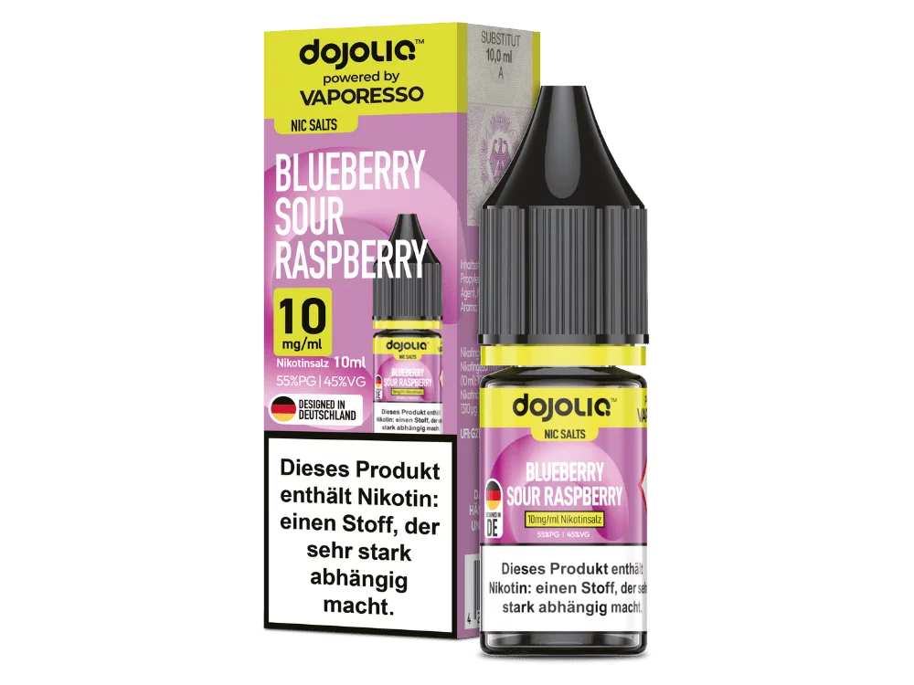 Dojoliq - Blueberry Sour Raspberry - 10ml Nikotinsalz Liquid
