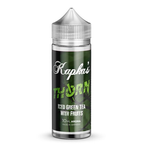 Kapka's Flava Thorn Longfill 120ml – grüne Flasche mit Aufschrift Iced Green Tea with Fruits