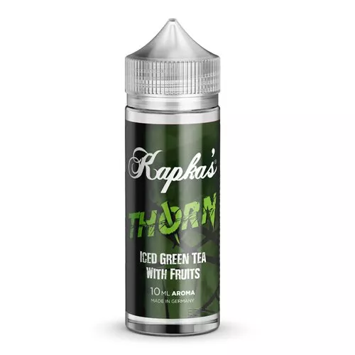 Kapka's Flava Thorn Longfill 120ml – grüne Flasche mit Aufschrift Iced Green Tea with Fruits