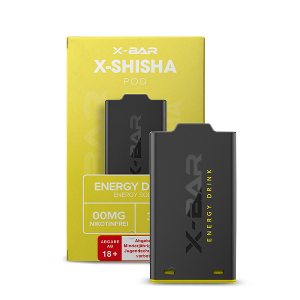 1x X-Shisha by X-Bar Prefilled Pod - Energy Drink 0mg/ml