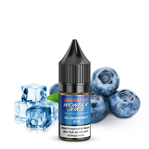 Wonderjuice Blueberry Ice - 10ml Nikotinsalz-Liquid