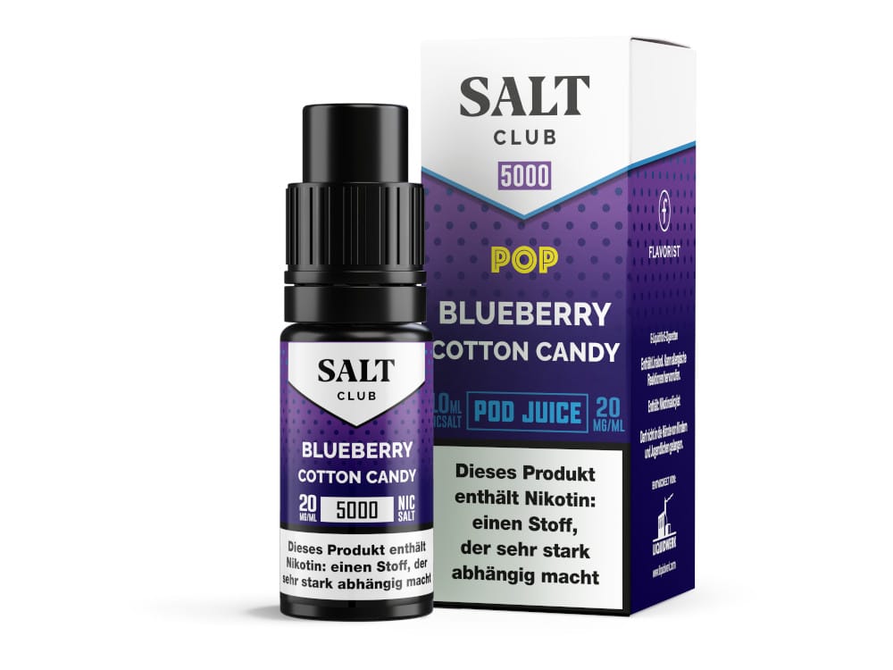 5000 - Blueberry Cotton Candy - 10ml Nikotinsalz-Liquid