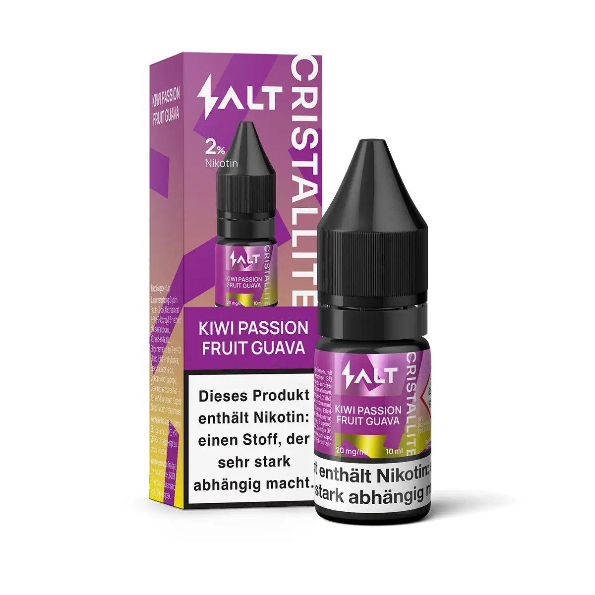 Cristallite - Kiwi Passion Fruit Guava - 10ml Nikotinsalz-Liquid