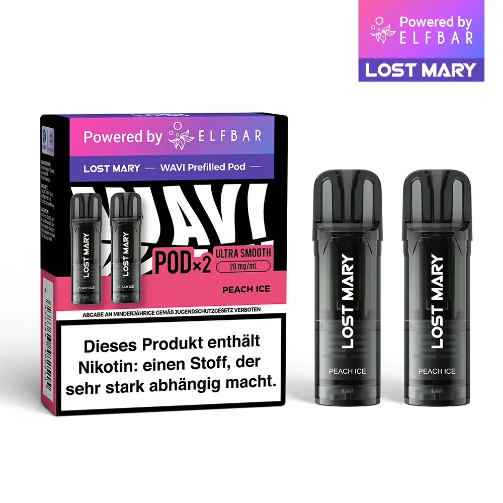 2x Lost Mary Wavi Pod - Peach Ice
